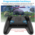 thumbnail image 5 of Manette PC, Manette Bluetooth Sans Fil pour Switch/Mac/PC/Téléphone/Fire TV, Manette de Jeu à Distance avec Bouton Programmable Personnalisé/réveil/Turbo/capture d'Écran/axe Gyroscopique, Rechargeable Type‐C 15 H de Lecture, 5 of 5