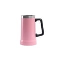 thumbnail image 1 of Injueey Taza de vacío de acero inoxidable, portátil, con mango, boca grande, reutilizable, aislamiento térmico, 709ml, frasco de repuesto para el Suministros térmicos Rosado Injueey HA074472-03, 1 of 6