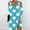 Sky Blue, variant on XFYSSS Fashion Ladies' Casual Striped Printed Long Sleeved Camisole Off Shoulder Dress Round Neck Dress Long Sleeve Round-Neck Dress