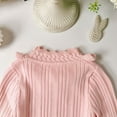 thumbnail image 5 of Kids' Girls Turtleneck Sweater Pearl Lace Collar Cute Knit Top Fall Winter Warm Cozy Layering Wear 2-10Y, 5 of 7