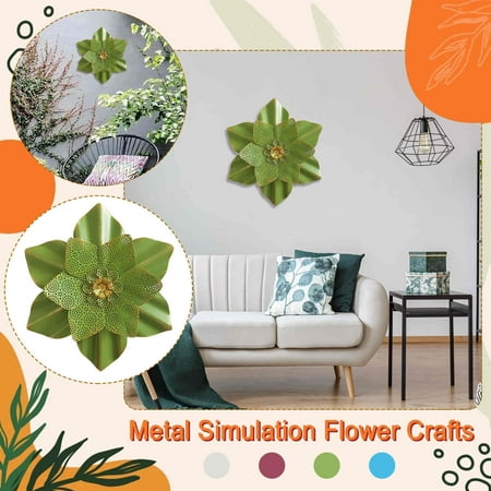 

Wedding Party Home Garden Decoration 1PC Metal Flower Interior Wall Decoration