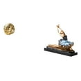 thumbnail image 1 of Figura de cerámica, adorno de bola de hilo, estatua de bailarina de ballet, figura de bailarina, escultura de resina, arte moderno, artesanía adecuada, 1 of 8