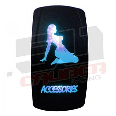 Rhino Chair Price Led Backlit Rocker Switch On/Off Blue Accessories Polaris RZR4 RZR UTV Dash Panel Plate Switch Yamaha Rhino By 50 Caliber Racing ()