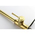 thumbnail image 5 of Izzovium Single Handle High Arc Pull Out Kitchen Faucet, 360° Swivel Brushed Gold Stainless Steel Faucet with 3 Spray Modes, 16.8in Height, Easy Installation, 5 of 12