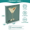thumbnail image 3 of FORMRS 3 Ring Binder 1.5 inch with Pockets Clip Board 200 Sheets Capacity, Beige Martini, 3 of 8