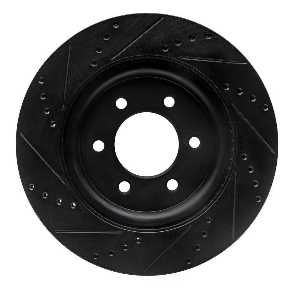 Dynamic Friction Company 633-54287R DFC Brake Rotor - Drilled And Slotted - Black