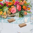 thumbnail image 4 of YAOMOBB Party Accessories DIY Acrylic Sign Table Number Plate with Stand Smooth Transparent Wedding Party Decoration, 4 of 7