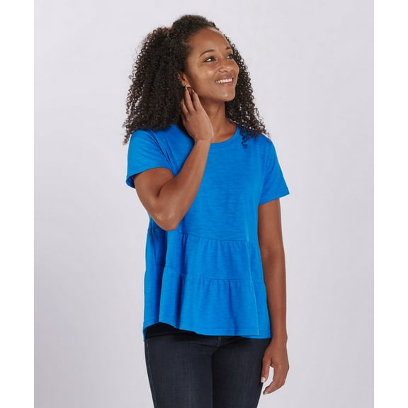 Boxercraft BW2401 Women's Willow Tee-Royal-M