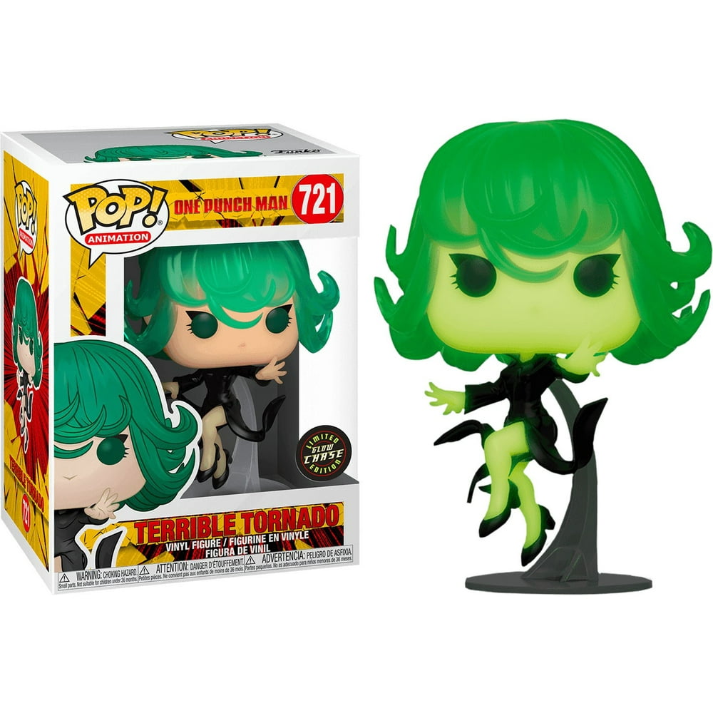 Funko One Punch Man POP! Anime Terrible Tornado Vinyl Figure [Glow-in-the-Dark, Chase Version