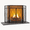 Black-50 x 32 in-Modern Door, variant on Fireplace Screen 50 X 32 In Baroque Decorations