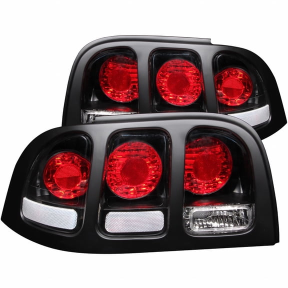 ANZO For Ford Mustang 1994 1995 1996 1997 1998 Tail Lights Black | 221020