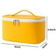 thumbnail image 5 of Makeup Purse Bag Travel Organizer Bag Gifts for Girls Women PU Leather Washable Waterproof Yellow, 5 of 5