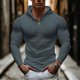 thumbnail image 1 of pstuiky Camisas de invierno de manga larga para hombre, Suéter de punto suelto para hombre, sudadera informal de manga larga con capucha, color liso, sudadera con capucha de manga larga para hombre, 1 of 7