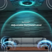 ULTIMEA 5.1 Surround Sound Bar, Virtual Surround Sound System, 350W Sound bar for TV with Wireless Subwoofer and Rear Speakers, 3D Surround and Bass Adjustable, Poseindon M3T