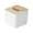 White, variant on Btomtd Wood Tissue Box Cover Living Room Dining Room Home Storage Plastic Resisted to Damp and Wear Tissue Box Holder, White