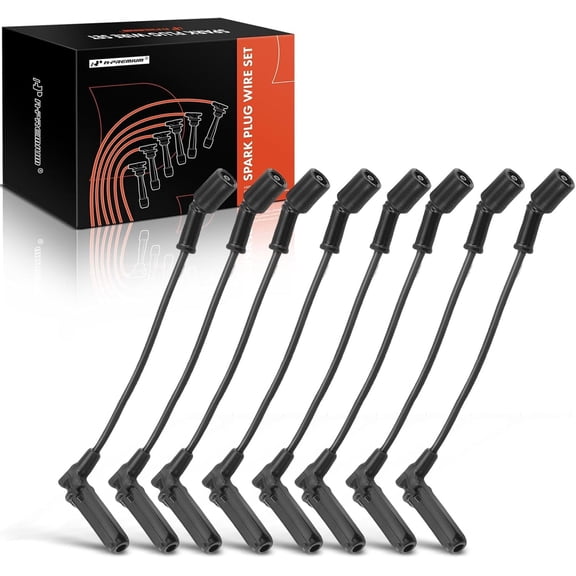A-Premium Ignition Spark Plug Wires Set of 8 Compatible with Chevy Silverado 2500 3500 HD Classic Suburban 2500 & GMC Sierra 2500 3500 HD Classic V8 8.1L