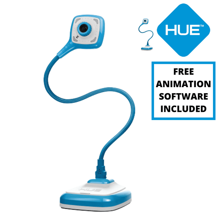 Hue HD Pro USB Camera – Document Camera for Windows, macOS and Chrome OS  with Motion Animation Kit, Wireless Webcam and Class Room Camera (Blue)