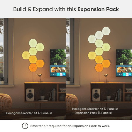 Nanoleaf - Shapes Hexagons Expansion Pack (3 Panels) - Multicolor