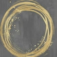 thumbnail image 2 of Harris, Natalie 26x26 Black Ornate Wood Framed with Double Matting Museum Art Print Titled - Circle Gold on Gray I, 2 of 4