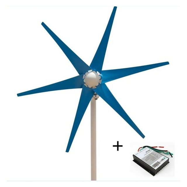 400W AC12V/24V Colorful Wind Turbine Generator Small Windmill For Home Or Boat Use With 600W Wind Controller ,Easy to Install