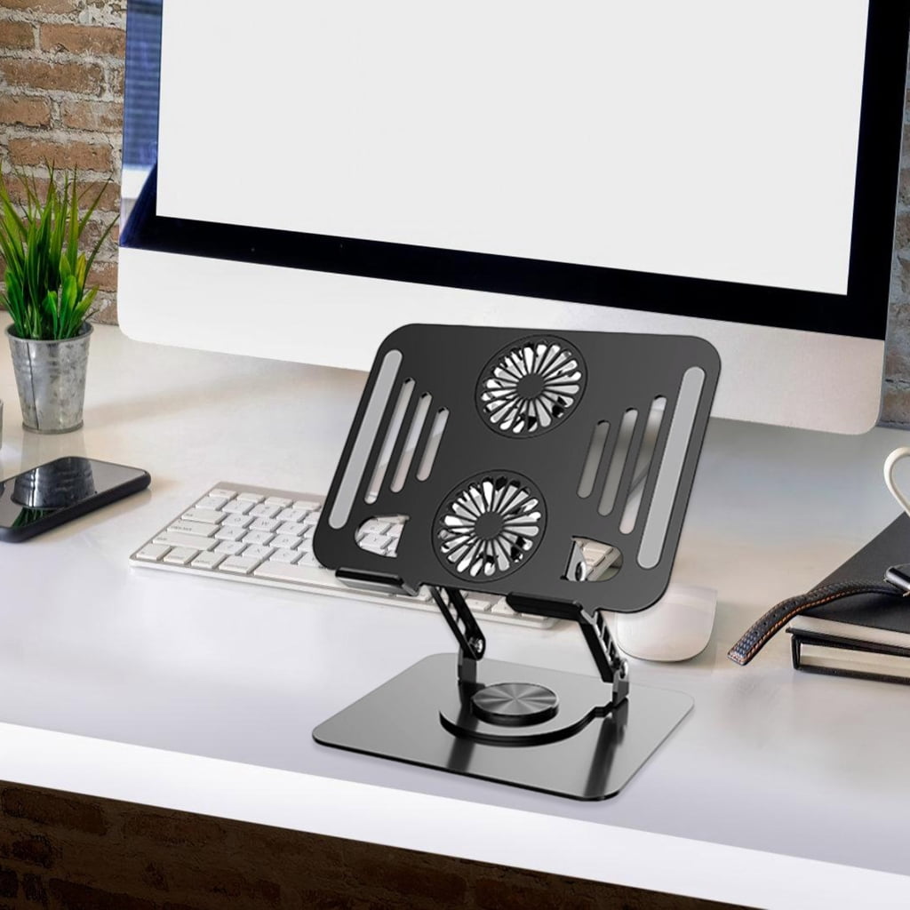 Jesscasday 360 Rotating Aluminum Laptop Stand Adjustment Height Ergonomic Slip Proof Base