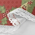 thumbnail image 3 of Coolnut Christmas Round Tablecloth, Wrinkle Free Soft Table Cloth with Lace, 60 Inch Table Cover for Kitchen Dining Tables, Hotels, Banquets, Camping Parties House Decor, 3 of 7