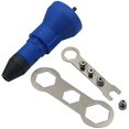 thumbnail image 3 of Riveting Pliers Electric Riveting Gun - Drill And Riveting Tool Kit - Adapter Accessory, Blue, 3 of 5