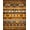Orange Multi, Pattern 15, variant on ODIKA Aztec Vintage Mosaic Southwestern Grid Border Motif Stripe Stepped Pet Friendly & Kids Safe Play for Playroom, Bedroom, Reading Nook