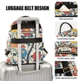 thumbnail image 3 of FORMRS Mini Backpack Purse for Women Quilted Travel Daypack Casual Shoulder Bag, Vibrant Japanese Flowers, 3 of 7