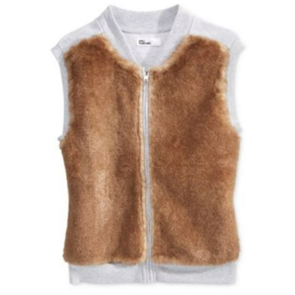 Epic Threads Faux Fur Vest Big Girls 7 16 Grey Heather S