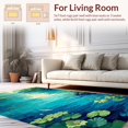 thumbnail image 2 of Ultra Soft Area Rug, Lively Blue Green Fantasy Landscape, Non Slip, Stain Resistant, Washable Area Rugs for Living Room, Bedroom(Blue, 3X5), 2 of 8