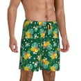 thumbnail image 2 of Kdxio Tropical Fruit Print Mens Sleep Shorts Bottoms Soft Comfy Pajama Wear Pants with Drawstring Pockets, 2 of 7