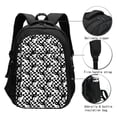 thumbnail image 3 of Balery Ying Yang Checkered Mochila con carga USB para hombre y mujer - Mochila impermeable y antirrobo para portátil con puerto USB para viajes, trabajo, estudios y universidad, 3 of 7