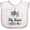 White and Pink, variant on Inktastic My Nani Loves Me Grandchild Girls Baby Bib