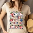 thumbnail image 4 of Patriotic Strawberry Shirt – Tastes Like Freedom Graphic Tee, CarolinaBlue, Size 4XL, 4 of 6