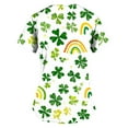 thumbnail image 5 of Gamivast Plus Size Womens Scrubs St Patricks Day Shamrock V-Neck Short Sleeve Body Scrubs Soft Breathable Scrubs s Funny Holiday Medical Top Nursing Wear, 5 of 5