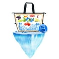thumbnail image 4 of Sac d'Épicerie Isolé, Sac de Livraison de Nourriture Pliable et Réutilisable, Sac Isotherme Imperméable, Sac d'Épicerie Isolé, Sac de Voyage Isolé, Sac Réutilisable pour Plage Pique-Nique Camping, 4 of 8