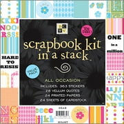 Diecuts With A View 8" x 8" Scrapbook Kit In A Stack, All Occasion