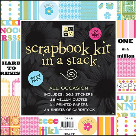 Diecuts With A View 8" x 8" Scrapbook Kit In A Stack, All Occasion