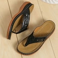 thumbnail image 3 of Orthopedic Sandals Women Arch Support Slip On Slippers Breathable Thong Flip Flops Anti-Slip Comfortable Walking Shoes, 3 of 5