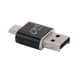 thumbnail image 2 of 2X Lector de Tarjetas Aluminio Usb Type C Otg Adaptador de Lector de Tarjeta de Memoria Externa -Sd / Tf para Computadora Teléfono MóVil (Negro), 2 of 8