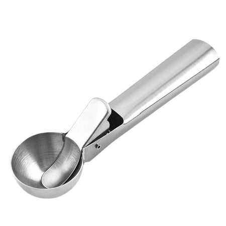 

XHAO Ice Cream Scoop Smooth Wear-resistant Stainless Steel Non-stick Spring Handle Cookie Spoon for Home