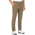 thumbnail image 3 of Golf Pants for Men Elastic Waist Zipper Pockets Casual Solid Color Long Pants 1Pcnote on, 3 of 6