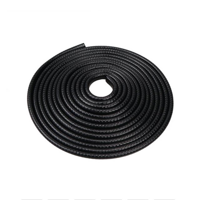 Tira de 5 m para puerta de coche anticolisión con protector de sellado de disco de acero decoración de coche negro