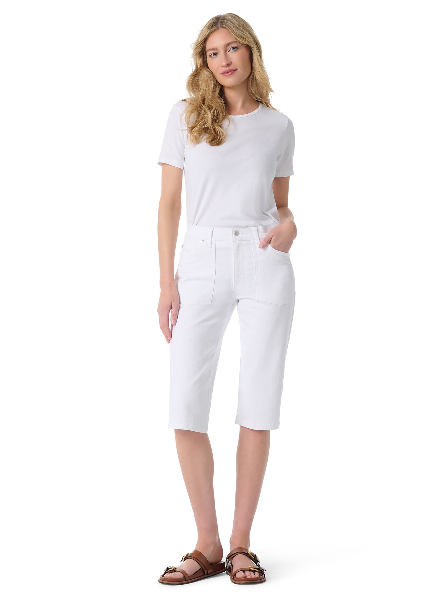 Gloria Vanderbilt Swan Series Women's Skimmer Capri, Sizes 2-18