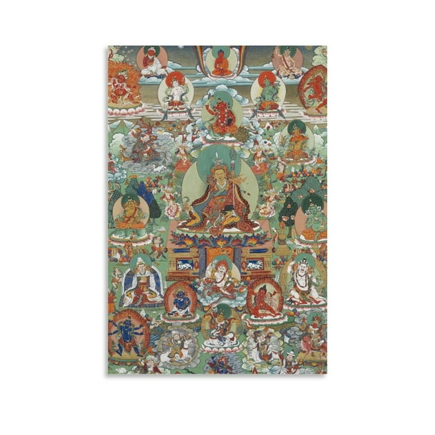 Pósteres de pintura de Thangka tibetano de Bodhisattva (22), póster de arte, pintura en lienzo, decoración de pared, impresión fotográfica, regalos, carteles decorativos modernos para el hogar, 12 x
