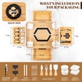 thumbnail image 2 of 14" Rotating Charcuterie Board with Protective Lid - Expanding Cheese Tray with 17 Accessories - Portable Removable Servers Trays for Outdoor Picnics, Parties, Housewarming Gift, 2 of 7