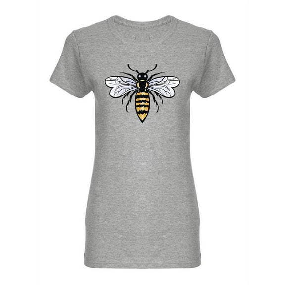 Honey Bee Top View T-Shirt Women -Image by Shutterstock, Female 3X-Large