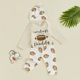 kamemir Baby Outfit Boy Girl Letter Print Long Sleeve Romper Shirt