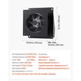 thumbnail image 3 of 6" Wall Mounted Exhaust Fan,205 CFM Quiet Bathroom Ventilation Fan with Easy Installation for Home,Garage,and Laundry Room Air Circulation, 3 of 9